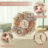 3D Holz-Puzzle - Wanduhr